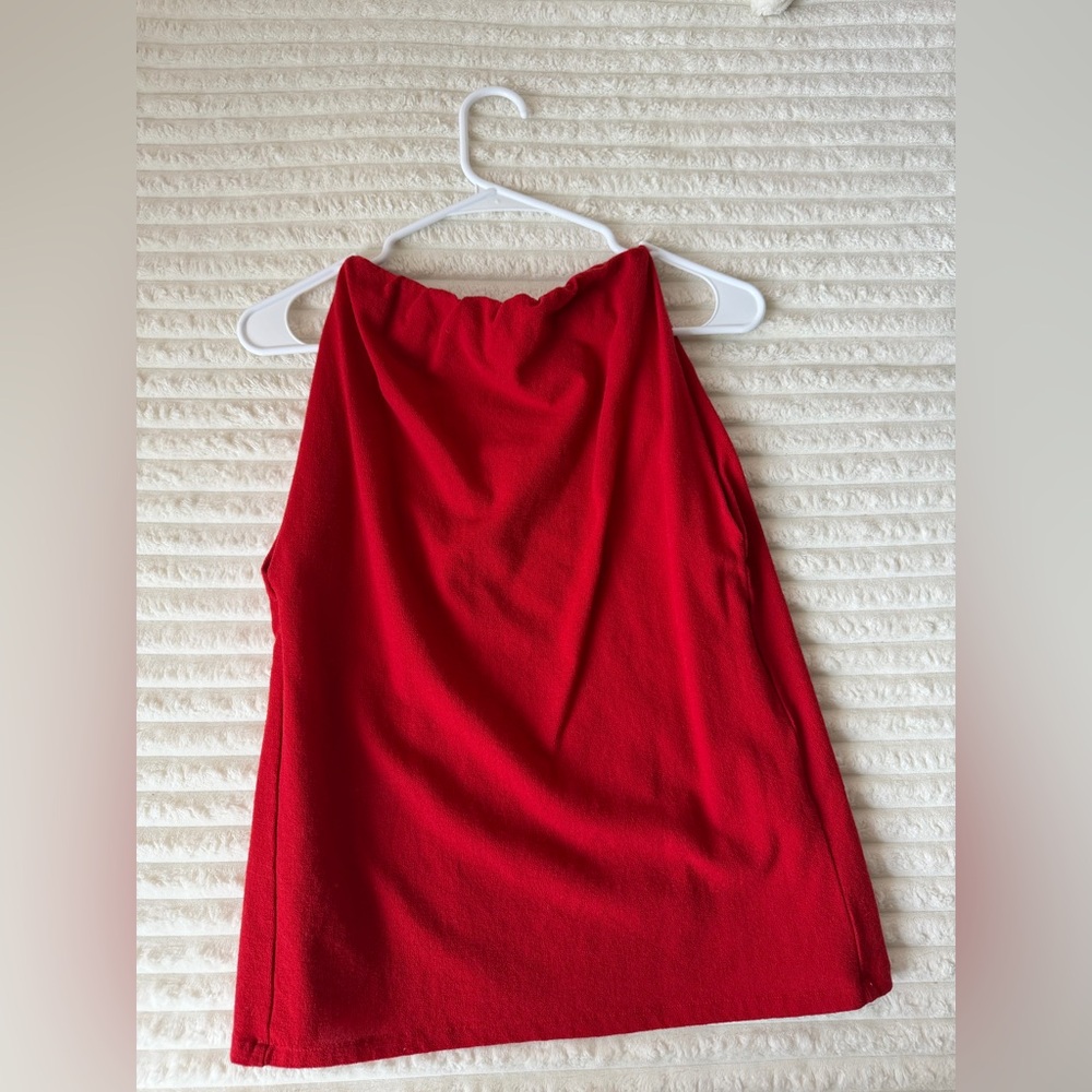 Zara Red Sleeveless Top